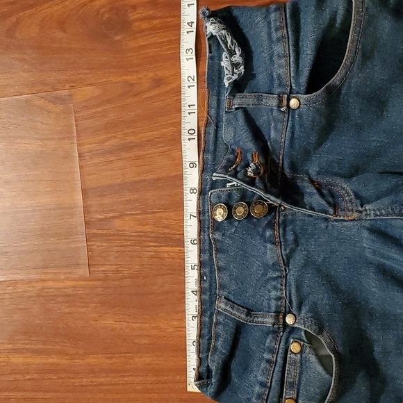 Saza Jeans Womens size 9 SJ jeans distressed low rise tapered destroyed - Picture 12 of 13